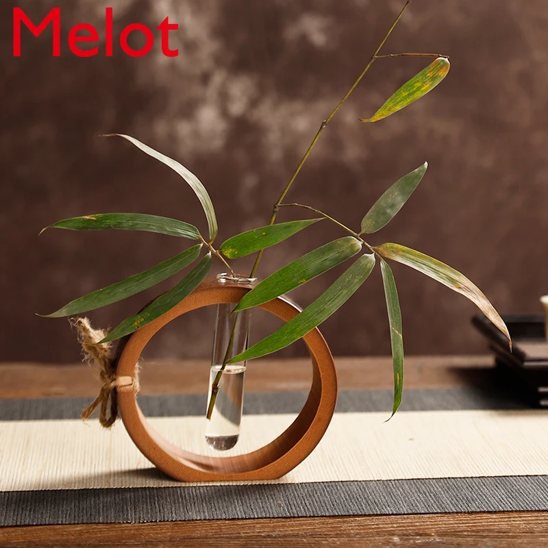 Creative Bamboo Small Vase Chinese Retro Mini Flower Desktop Decoration Flower Arrangement Dried Flower Hydroponic Floor Vase
Creative Bamboo Small Vase Chinese Retro Mini Flower Desktop Decoration Flower Arrangement Dried Flower Hydroponic Floor Vase