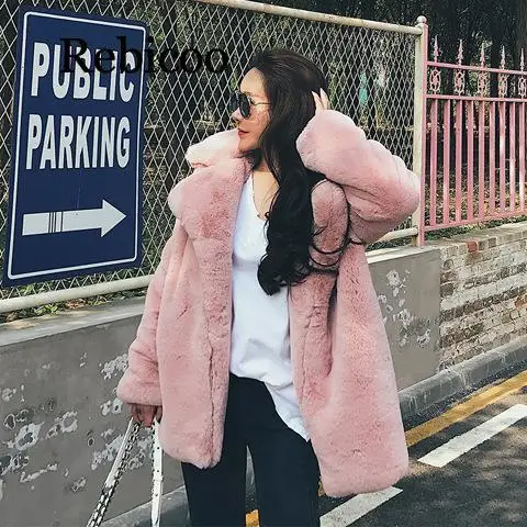 Winter Women Faux Rabbit Fur Coat Luxury Fur Coat OverCoat Thick Warm Female Plush Coats
Winter Women Faux Rabbit Fur Coat Luxury Fur Coat OverCoat Thick Warm Female Plush Coats