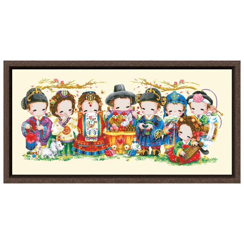 Korea nuptials cross stitch kit cartoon 18ct 14ct 11ct light yellow fabric cotton thread DIY embroidery kit home wall decoration
Korea nuptials cross stitch kit cartoon 18ct 14ct 11ct light yellow fabric cotton thread DIY embroidery kit home wall decoration