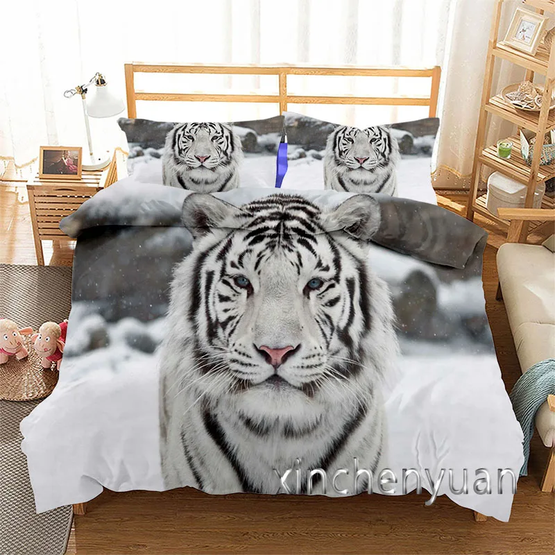 Animal Tiger Funny 3D Printed Duvet Cover Set Twin Full Queen King Size Bedding Set Bed Linens Bedclothes for Young
Animal Tiger Funny 3D Printed Duvet Cover Set Twin Full Queen King Size Bedding Set Bed Linens Bedclothes for Young