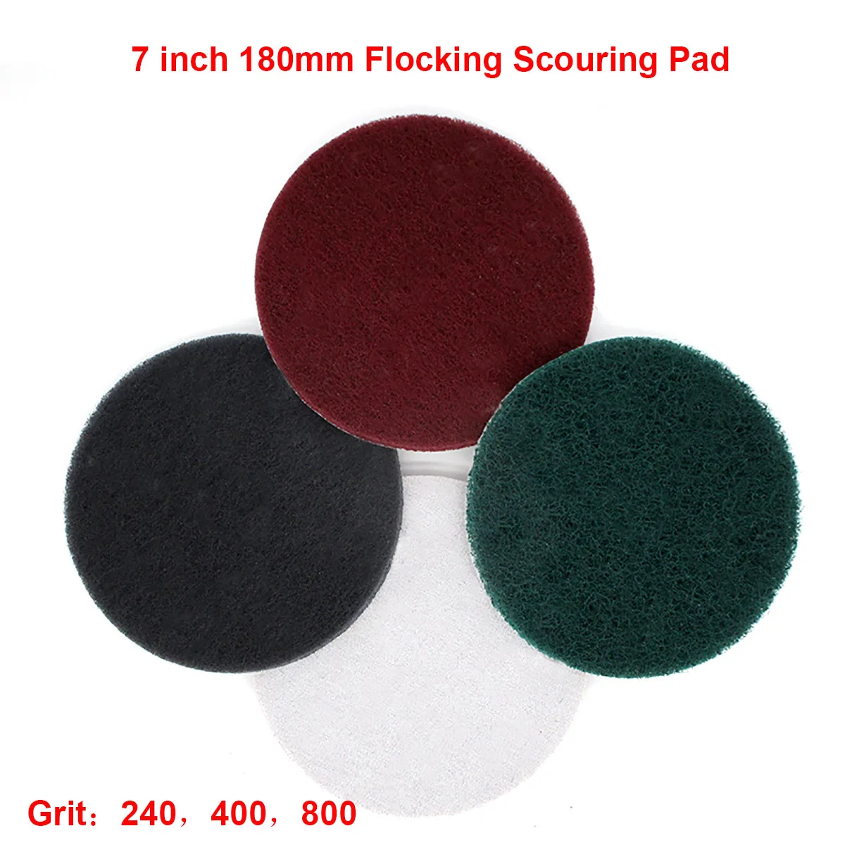 1Pcs 7 inch 180mm Flocking Scouring Pad Round Nylon Fiber Abrasive Sanding Discs for Rust Removal Dusting Polishing Grinding
1Pcs 7 inch 180mm Flocking Scouring Pad Round Nylon Fiber Abrasive Sanding Discs for Rust Removal Dusting Polishing Grinding