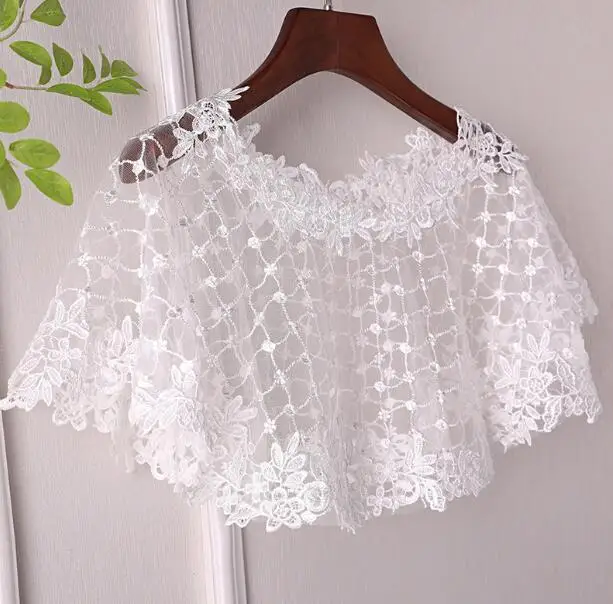Women's white mesh Pashmina Female Summer Sunscreen Mesh Lace Shawl cloak R2153
Women's white mesh Pashmina Female Summer Sunscreen Mesh Lace Shawl cloak R2153