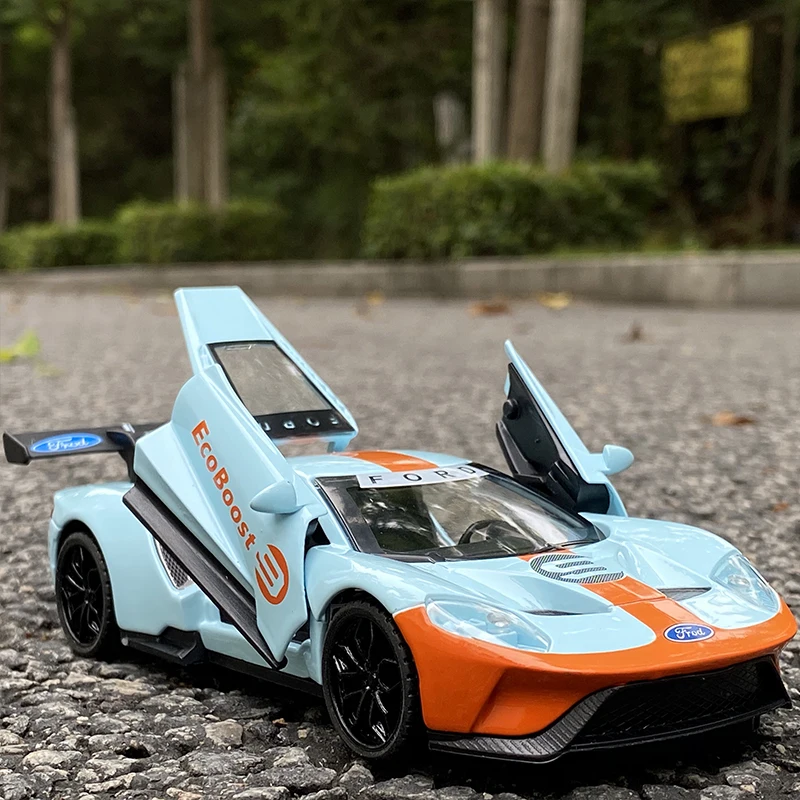 1:32 Ford GT Race Car Alloy Car Model Diecasts & Toy Vehicles 1/32 Car Model with Light & Sound Car Toys for Children
1:32 Ford GT Race Car Alloy Car Model Diecasts & Toy Vehicles 1/32 Car Model with Light & Sound Car Toys for Children