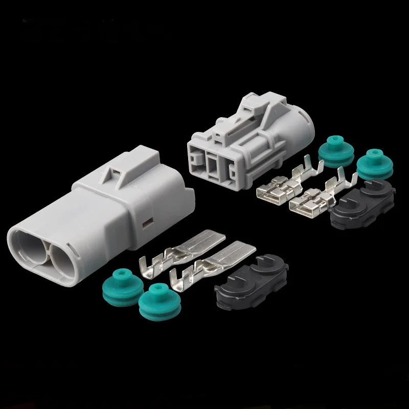 100 sets 2 Pin 9.5MM Gray High Current Plug Connector Car Plugs with Terminal Tram Harness Connector DJ70253A-9.5-11-21
100 sets 2 Pin 9.5MM Gray High Current Plug Connector Car Plugs with Terminal Tram Harness Connector DJ70253A-9.5-11-21