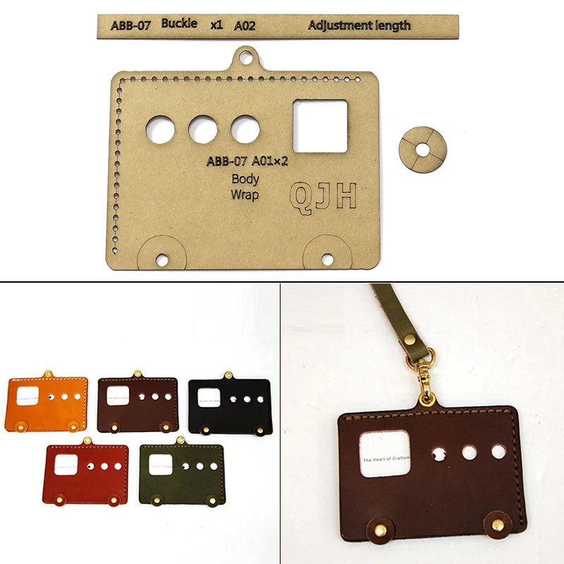 1Set Of Leather Craft Fashion Personality Creative Card Bus Access Control Card Sewing Pattern Hard Acrylic and Kraft Paper
1Set Of Leather Craft Fashion Personality Creative Card Bus Access Control Card Sewing Pattern Hard Acrylic and Kraft Paper