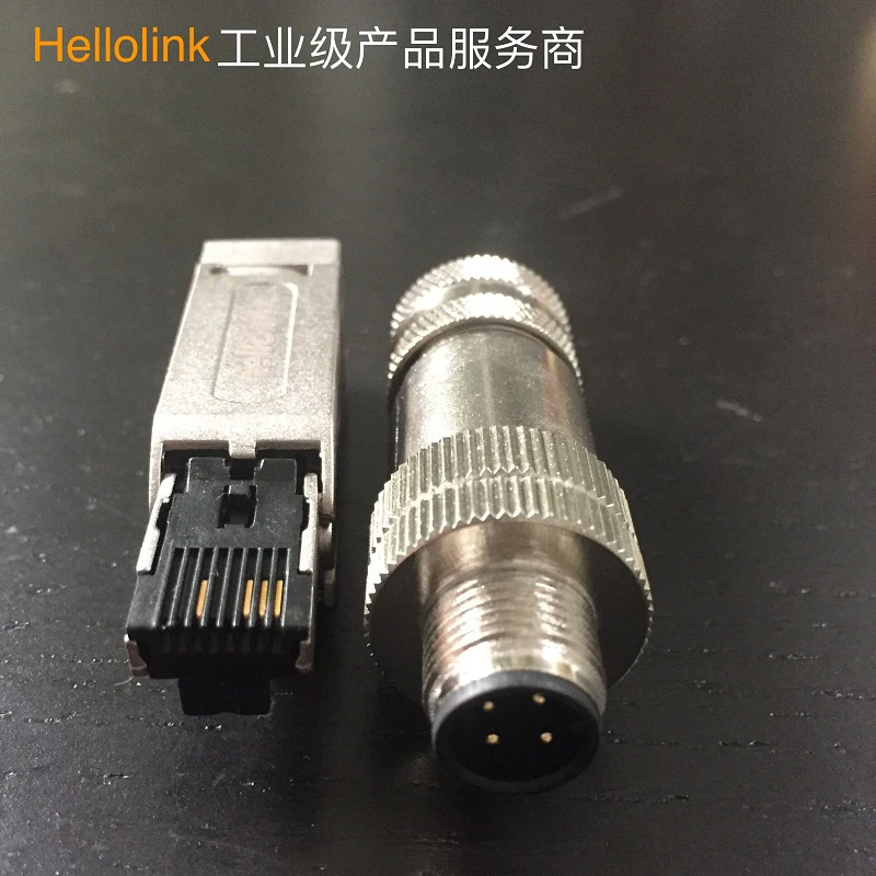 M12 Four-plug Ethernet Air Connector Profinet Connector Eight-core Sensor D Type Male Head Female Head
M12 Four-plug Ethernet Air Connector Profinet Connector Eight-core Sensor D Type Male Head Female Head