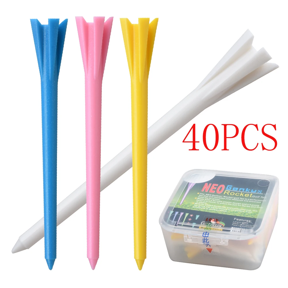 NEW 40PCS/Box Golf golf tee Plastic 85mm Unbreakable Plastic Golf Tees Durable Stable Tees Golf Ball Holder
NEW 40PCS/Box Golf golf tee Plastic 85mm Unbreakable Plastic Golf Tees Durable Stable Tees Golf Ball Holder