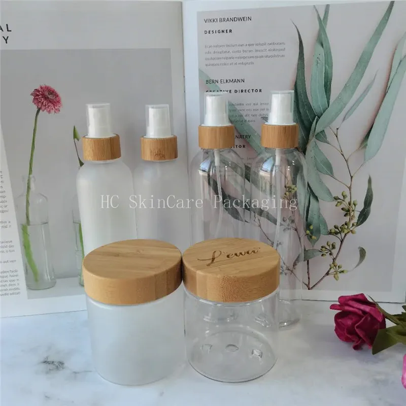 100Pcs 250ml Travel Transparent Plastic Perfume Atomizer Empty Bamboo Cap Spray Bottle Makeup Tool Refillable Bottle Container
100Pcs 250ml Travel Transparent Plastic Perfume Atomizer Empty Bamboo Cap Spray Bottle Makeup Tool Refillable Bottle Container