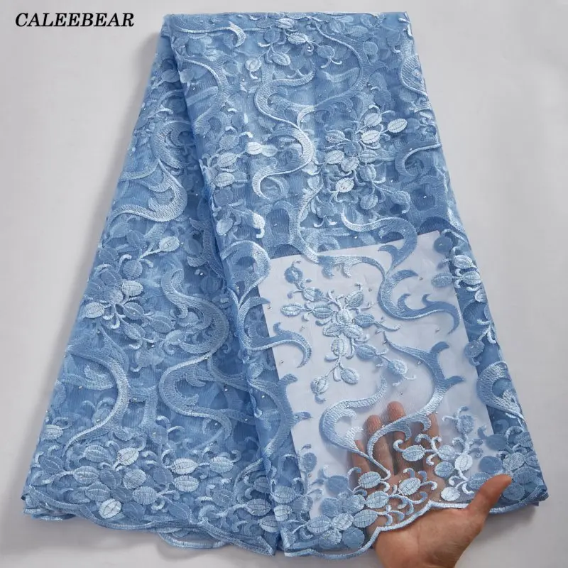 Latest Embroidery African Lace Fabric Sky Blue Mesh Lace Materials Nigerian Women Evening Dress French Lace Tulle Fabric S2640
Latest Embroidery African Lace Fabric Sky Blue Mesh Lace Materials Nigerian Women Evening Dress French Lace Tulle Fabric S2640