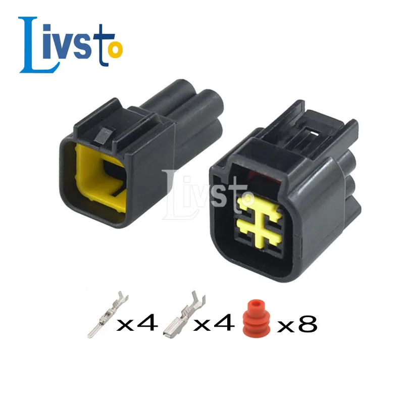 5/20/50/100 Sets 4 Pin Female Male FWY-C-4F-B For Furukawa Auto Connector Waterproof Electrical Plug Connector 12444-5504-2
5/20/50/100 Sets 4 Pin Female Male FWY-C-4F-B For Furukawa Auto Connector Waterproof Electrical Plug Connector 12444-5504-2