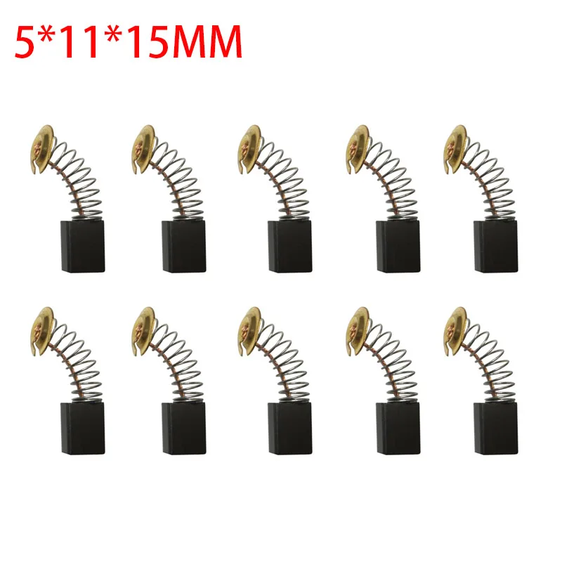5*11*15MM Replacement Rotary Hammer Carbon Brushes Angle Grinder Power Tools Spare Parts Replacement Drill Electric Grinder
5*11*15MM Replacement Rotary Hammer Carbon Brushes Angle Grinder Power Tools Spare Parts Replacement Drill Electric Grinder