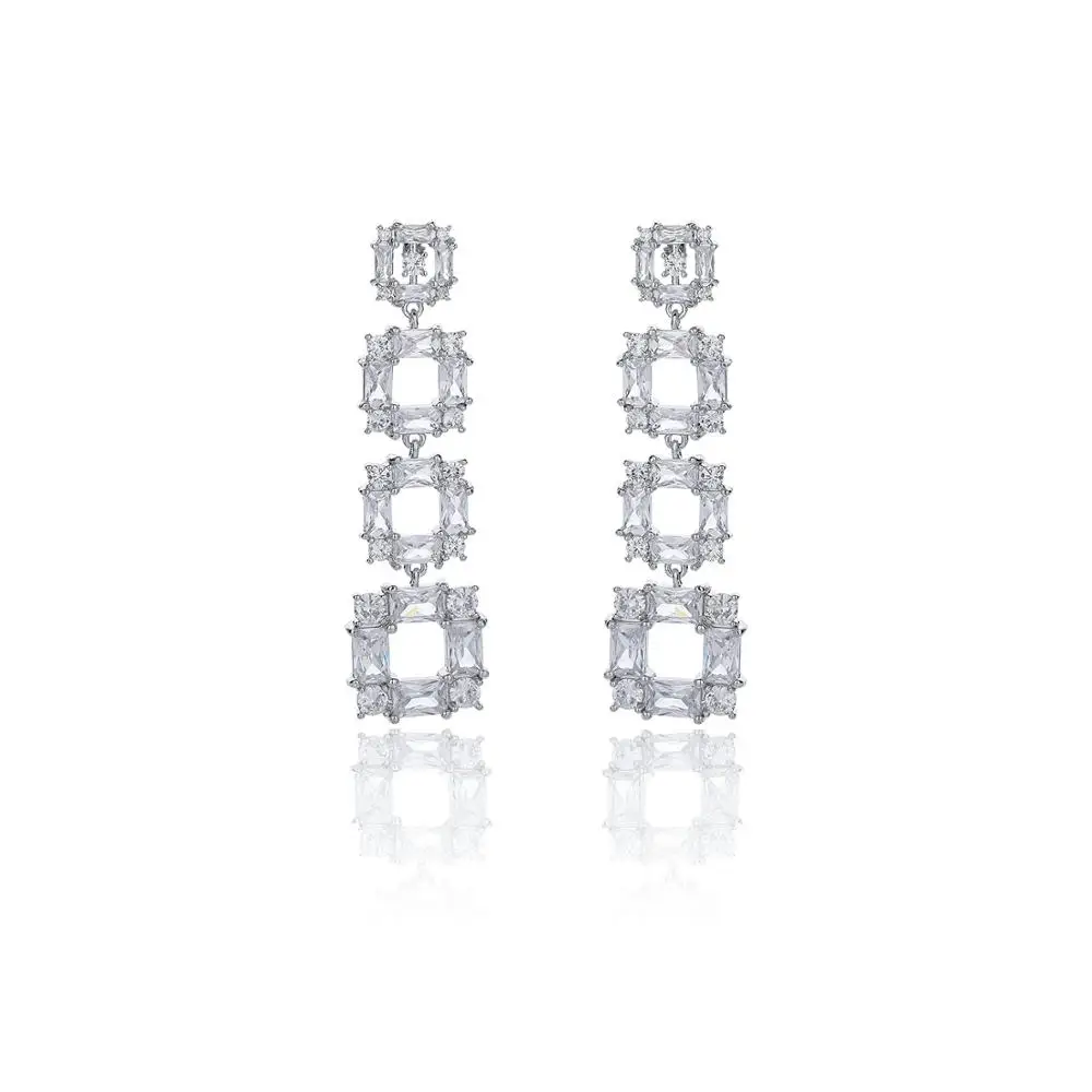 Classic Cubic Zircon Drop Earrings for Wedding, Crystals Square Earring for Bride, Women Girl Gift CE10693
Classic Cubic Zircon Drop Earrings for Wedding, Crystals Square Earring for Bride, Women Girl Gift CE10693