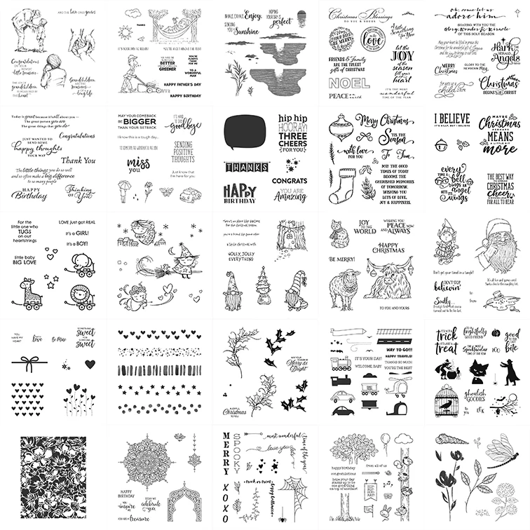 Clear Silicone Stamps Various Font Blessings Gnome Elf Star Love Round Line Border Holly Flowers DIY Craft Paper Cards 2021 #1
Clear Silicone Stamps Various Font Blessings Gnome Elf Star Love Round Line Border Holly Flowers DIY Craft Paper Cards 2021 #1