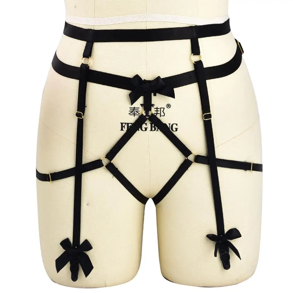 Sexy Black Bow Body Harness Bondage body Harness bra Elastic Suspender Strappy Bow Garter Belt Goth underwear Clothes
Sexy Black Bow Body Harness Bondage body Harness bra Elastic Suspender Strappy Bow Garter Belt Goth underwear Clothes