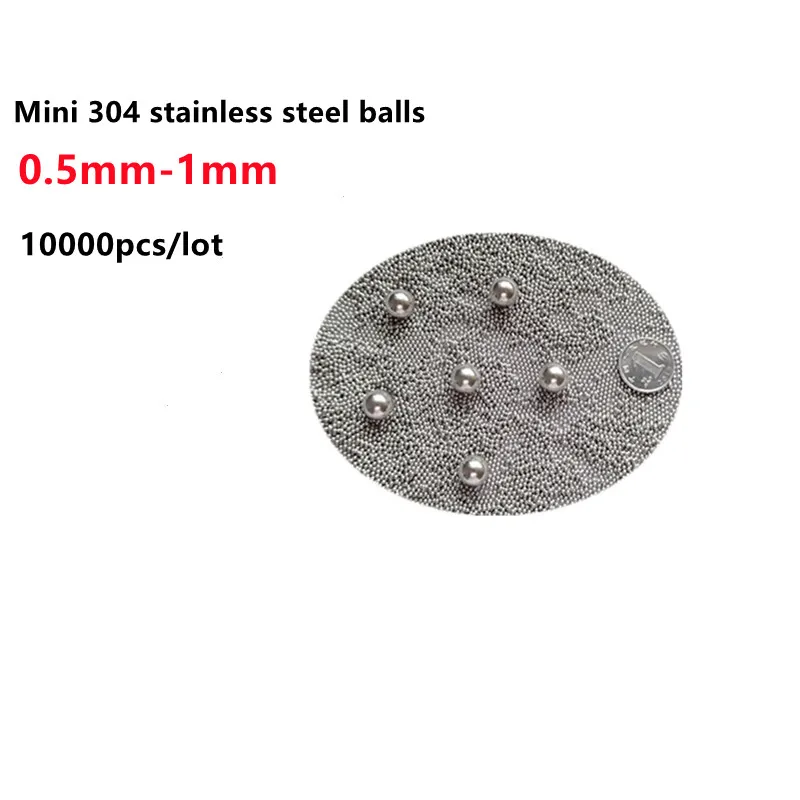 10000pcs Mini 304 stainless steel balls 0.5mm 0.6mm 0.7mm 0.8mm 0.9mm 1mm solid bearing ball bead
10000pcs Mini 304 stainless steel balls 0.5mm 0.6mm 0.7mm 0.8mm 0.9mm 1mm solid bearing ball bead