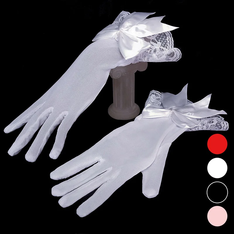 Ladies Important Dress Gloves Short Net Yarn Lace Bow Gloves Red Black Beige White B100
Ladies Important Dress Gloves Short Net Yarn Lace Bow Gloves Red Black Beige White B100