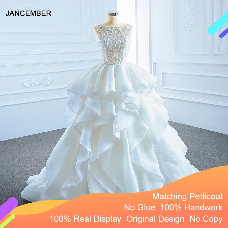 J66720 Jancember Princess Wedding Dresses Brush Train O-neck Sleeveless Ball Gowns Vestidos De Cóctel Vestido De Novia Princesa
J66720 Jancember Princess Wedding Dresses Brush Train O-neck Sleeveless Ball Gowns Vestidos De Cóctel Vestido De Novia Princesa