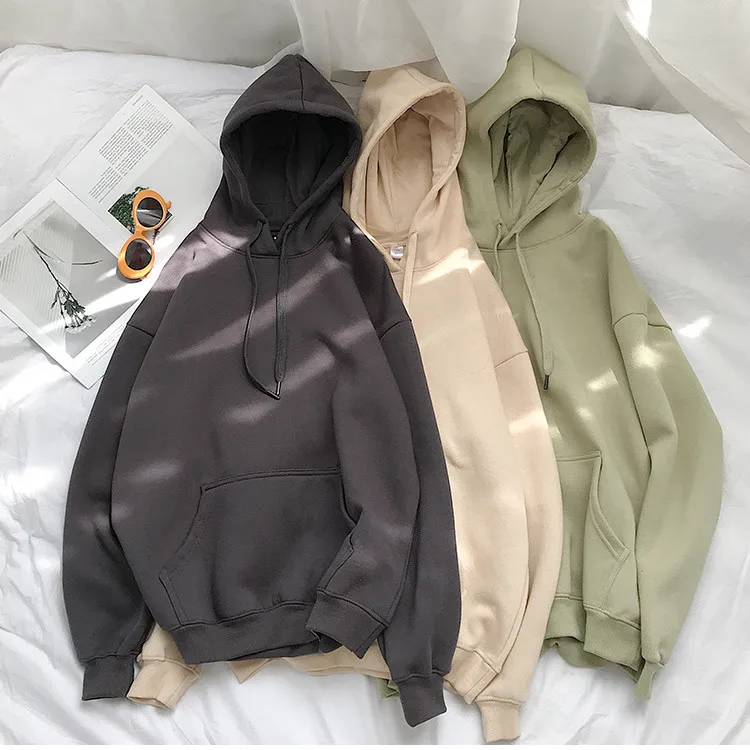 Cotton 12 Colors Sweatshirt oversized Women clothes Solid Hooded Female 2020 Thicken Warm Hoodies Lady Fashion Tops Korean style
Cotton 12 Colors Sweatshirt oversized Women clothes Solid Hooded Female 2020 Thicken Warm Hoodies Lady Fashion Tops Korean style