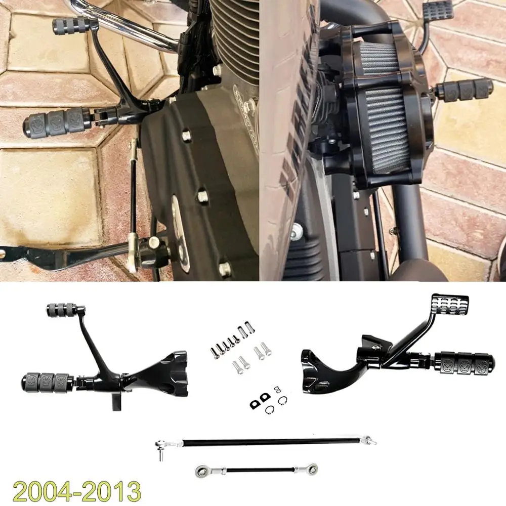 Black Forward Controls Complete Kit Pegs & Levers & Linkages For Harley Sportster XL 883 1200 Iron 2004-2009 2010 2011 2012 2013
Black Forward Controls Complete Kit Pegs & Levers & Linkages For Harley Sportster XL 883 1200 Iron 2004-2009 2010 2011 2012 2013