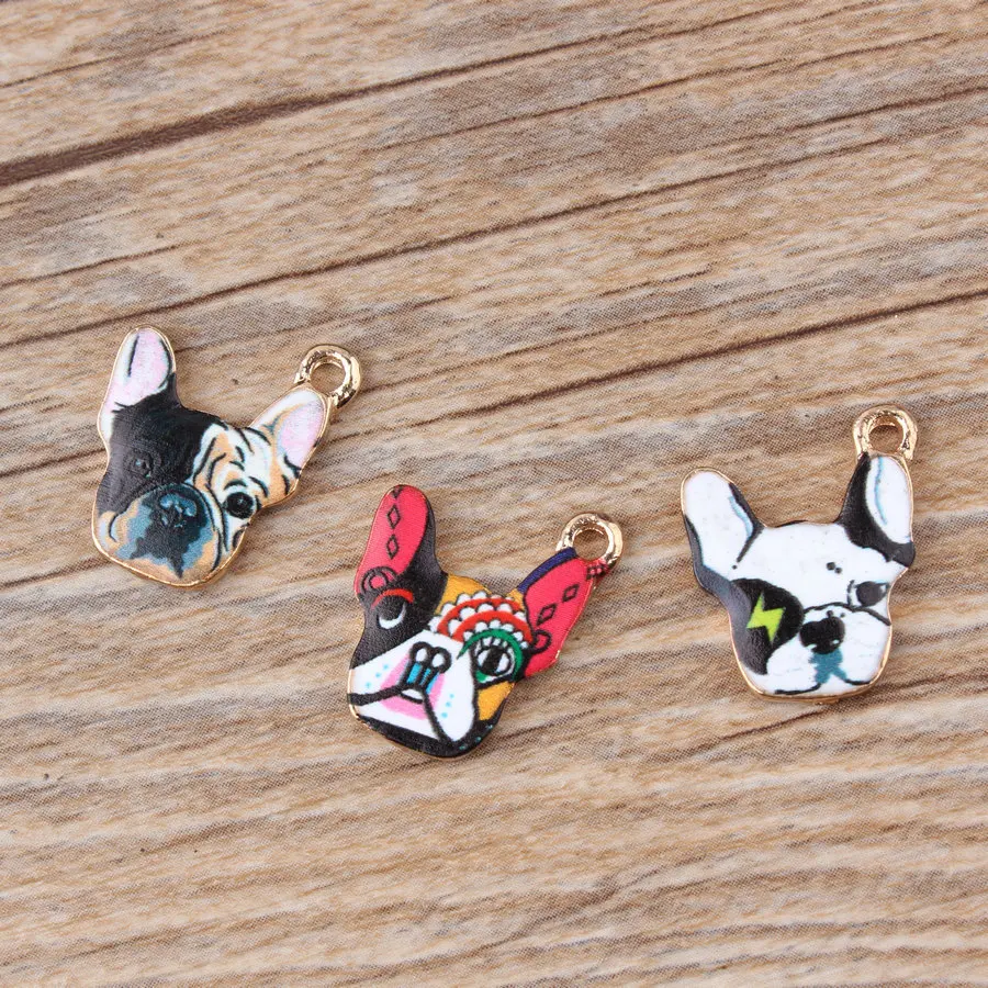 10pcs Cute Dog Enamel Charms Metal Gold Pendants Handmade Craft Charms for DIY Jewelry Making
10pcs Cute Dog Enamel Charms Metal Gold Pendants Handmade Craft Charms for DIY Jewelry Making