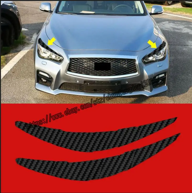 Для Infiniti Q50 2013-2017 3D углеродное волокно фар автомобиля брови крышка Стикеры
Для Infiniti Q50 2013-2017 3D углеродное волокно фар автомобиля брови крышка Стикеры