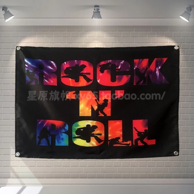 "ROCK N' ROLL" Music Four Banner Wall Hanging Pop Rock Band Signboard Flag Rock Music Stickers Canvas Painting Tapestry Wall Art
"ROCK N' ROLL" Music Four Banner Wall Hanging Pop Rock Band Signboard Flag Rock Music Stickers Canvas Painting Tapestry Wall Art