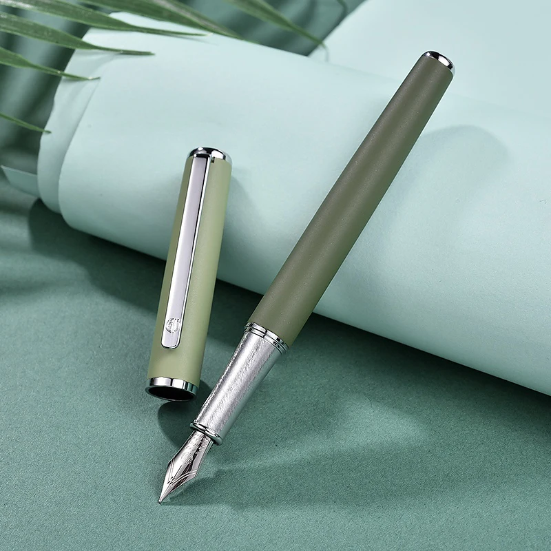 HongDian 523 Luxury Metal Fountain Pen Matte Barrel Morandi Season Color 0.5mm Iridium Nib Ink Pen Office Business Gift Pen
HongDian 523 Luxury Metal Fountain Pen Matte Barrel Morandi Season Color 0.5mm Iridium Nib Ink Pen Office Business Gift Pen