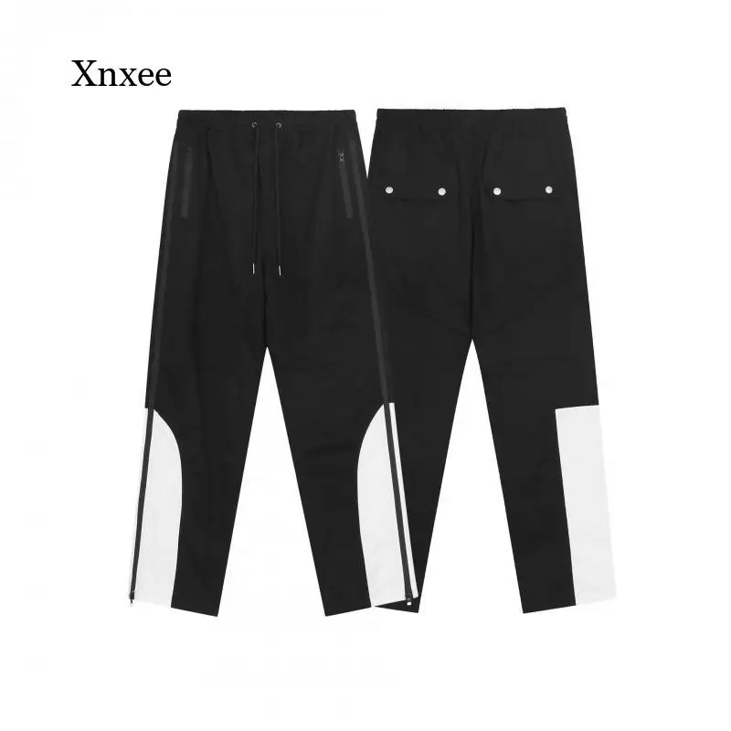 Man High Street Trousers Casual Color Block Side Zipper Cargo Pants Mens Drawstring Hip Hop Baggy Loose Track Straight Pants
Man High Street Trousers Casual Color Block Side Zipper Cargo Pants Mens Drawstring Hip Hop Baggy Loose Track Straight Pants