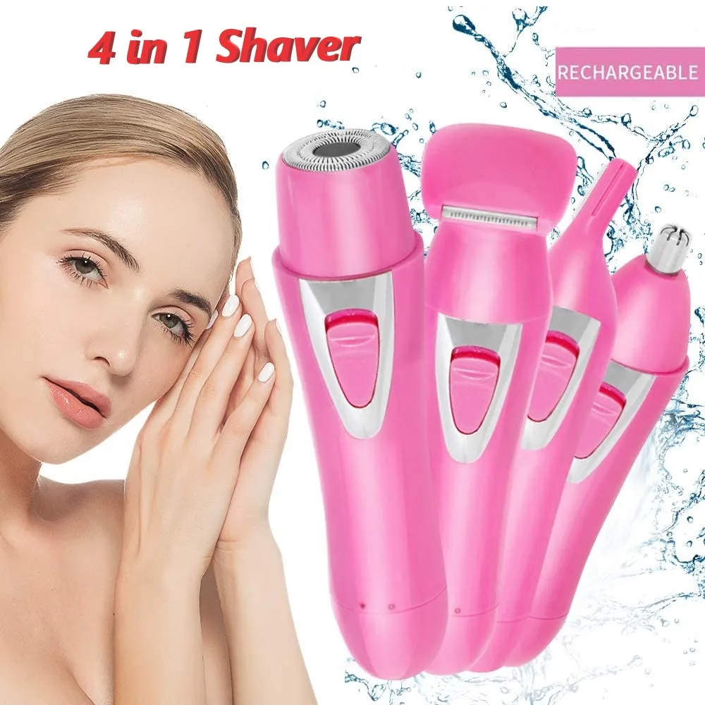 USB Rechargeable Protable 4 In 1 Epilator Trimmer Hair Remover For Women Body Facial Eyebrow Razor Mini Skin Care Machine
USB Rechargeable Protable 4 In 1 Epilator Trimmer Hair Remover For Women Body Facial Eyebrow Razor Mini Skin Care Machine