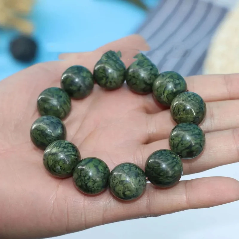 Tibet NaturalTibetanJadeMedicineKing Stone SnakePattern Jade Hand StringMen's and Women's Health Care Versatile Bracelet Jewelry
Tibet NaturalTibetanJadeMedicineKing Stone SnakePattern Jade Hand StringMen's and Women's Health Care Versatile Bracelet Jewelry