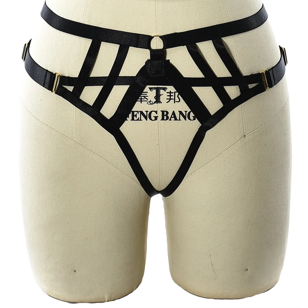 Black Punk Body Cage Goth Rave Wear Sexy Lingerie Women Hollow G-String Black Pantie Adjustable Bandage Body Harness Belt
Black Punk Body Cage Goth Rave Wear Sexy Lingerie Women Hollow G-String Black Pantie Adjustable Bandage Body Harness Belt