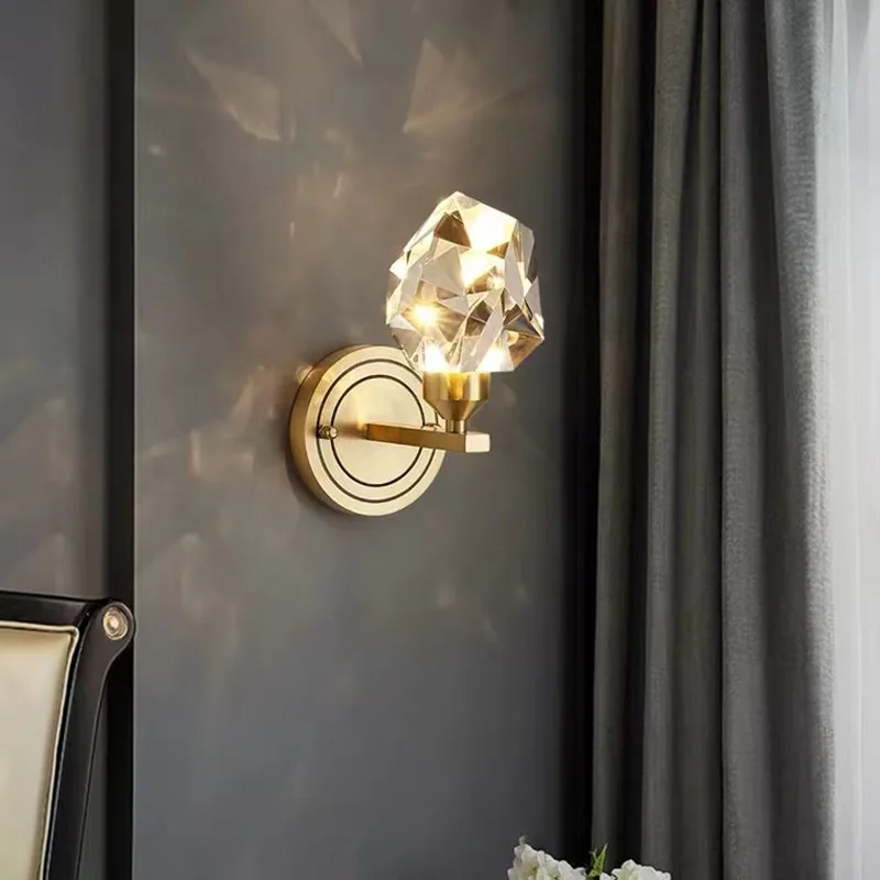 Crystal Wall Lamp industrial LED Nordic style wall mount light Bedroom Bedside Corridor Stairs Home reading decor wall light
Crystal Wall Lamp industrial LED Nordic style wall mount light Bedroom Bedside Corridor Stairs Home reading decor wall light