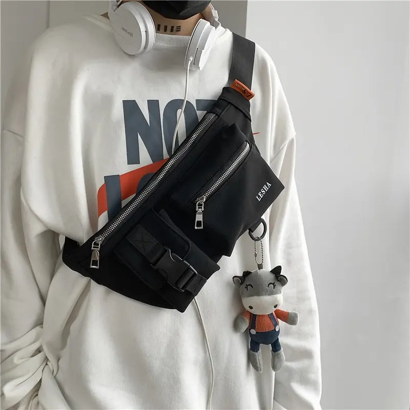2021 Balck Chest Bags Trend Boy Hip Waist Bag Nylon Solid Color Messenger Bag Unisex Crossbody Pouch Travel Men Phone Pouch
2021 Balck Chest Bags Trend Boy Hip Waist Bag Nylon Solid Color Messenger Bag Unisex Crossbody Pouch Travel Men Phone Pouch