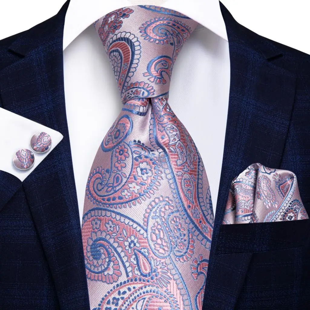 Pink Blue Paisley 2023 New Elegant Mens Tie Gentlemen Luxury Brand Necktie For Men Business Handky Cufflinks Hi-Tie Designer
Pink Blue Paisley 2023 New Elegant Mens Tie Gentlemen Luxury Brand Necktie For Men Business Handky Cufflinks Hi-Tie Designer