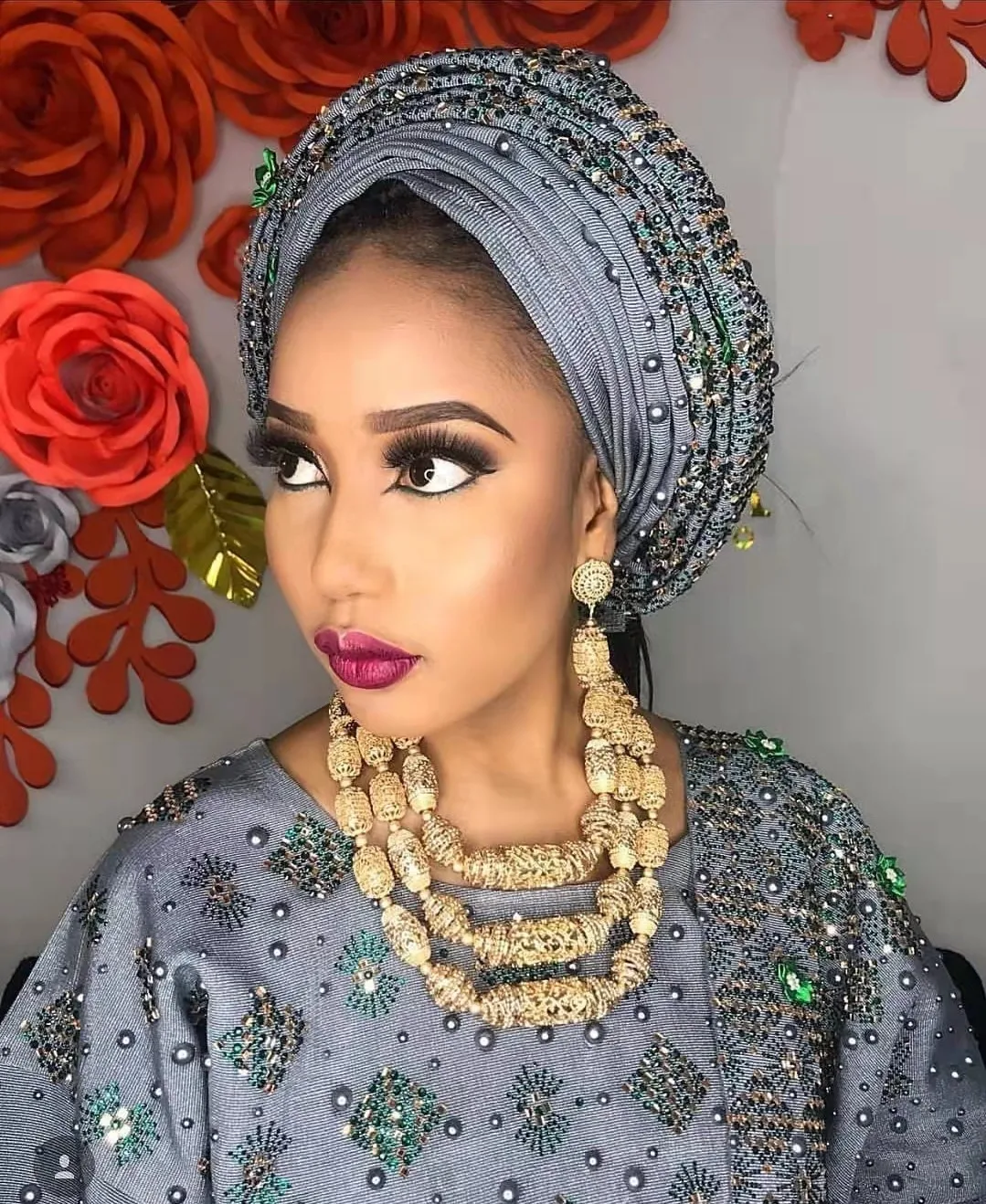 Luxury Indian Bridal Beads Jewelry Amazing Copper Gold Nigerian Wedding Trendy African Beads Jewelry Set Collections ABG039
Luxury Indian Bridal Beads Jewelry Amazing Copper Gold Nigerian Wedding Trendy African Beads Jewelry Set Collections ABG039