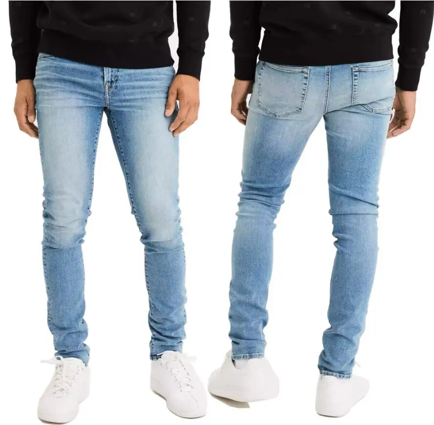 New Men Fashion Skinny Stretch Blue High Street Quality Cotton Spandex Elastic Jean
New Men Fashion Skinny Stretch Blue High Street Quality Cotton Spandex Elastic Jean
