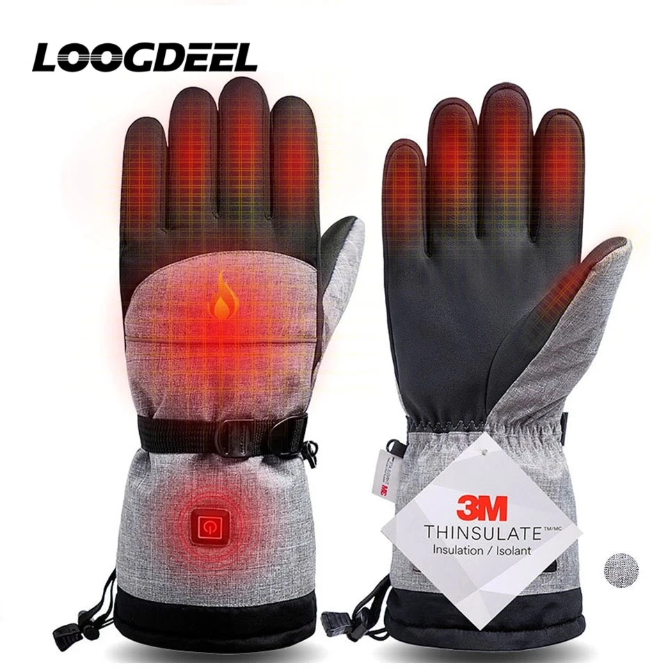 LOOGDEEL Electric Heating Snowmobile Snowboard Ski Gloves Snow Mittens Windproof Waterproof Durable Snowboarding Skiing Gloves
LOOGDEEL Electric Heating Snowmobile Snowboard Ski Gloves Snow Mittens Windproof Waterproof Durable Snowboarding Skiing Gloves