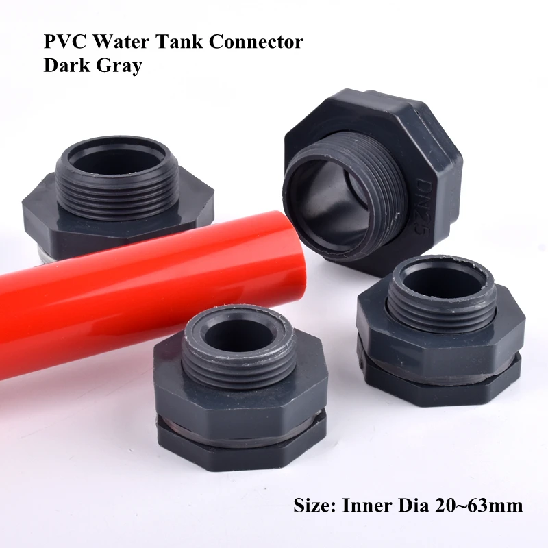 1pc ID 20~63mm PVC Water Tank Connector Aquarium Fish Tank Inlet Drain Joint Drip Irrigation System Garden Water Pipe Connector
1pc ID 20~63mm PVC Water Tank Connector Aquarium Fish Tank Inlet Drain Joint Drip Irrigation System Garden Water Pipe Connector