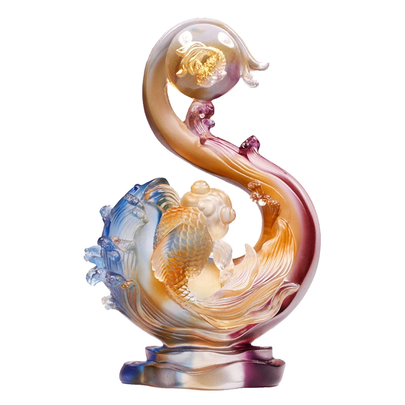 Glass Goldfish Prosperous Wedding New Home Wine Cabinet Decoration Chinese Golden Jade Double Arrived
Glass Goldfish Prosperous Wedding New Home Wine Cabinet Decoration Chinese Golden Jade Double Arrived