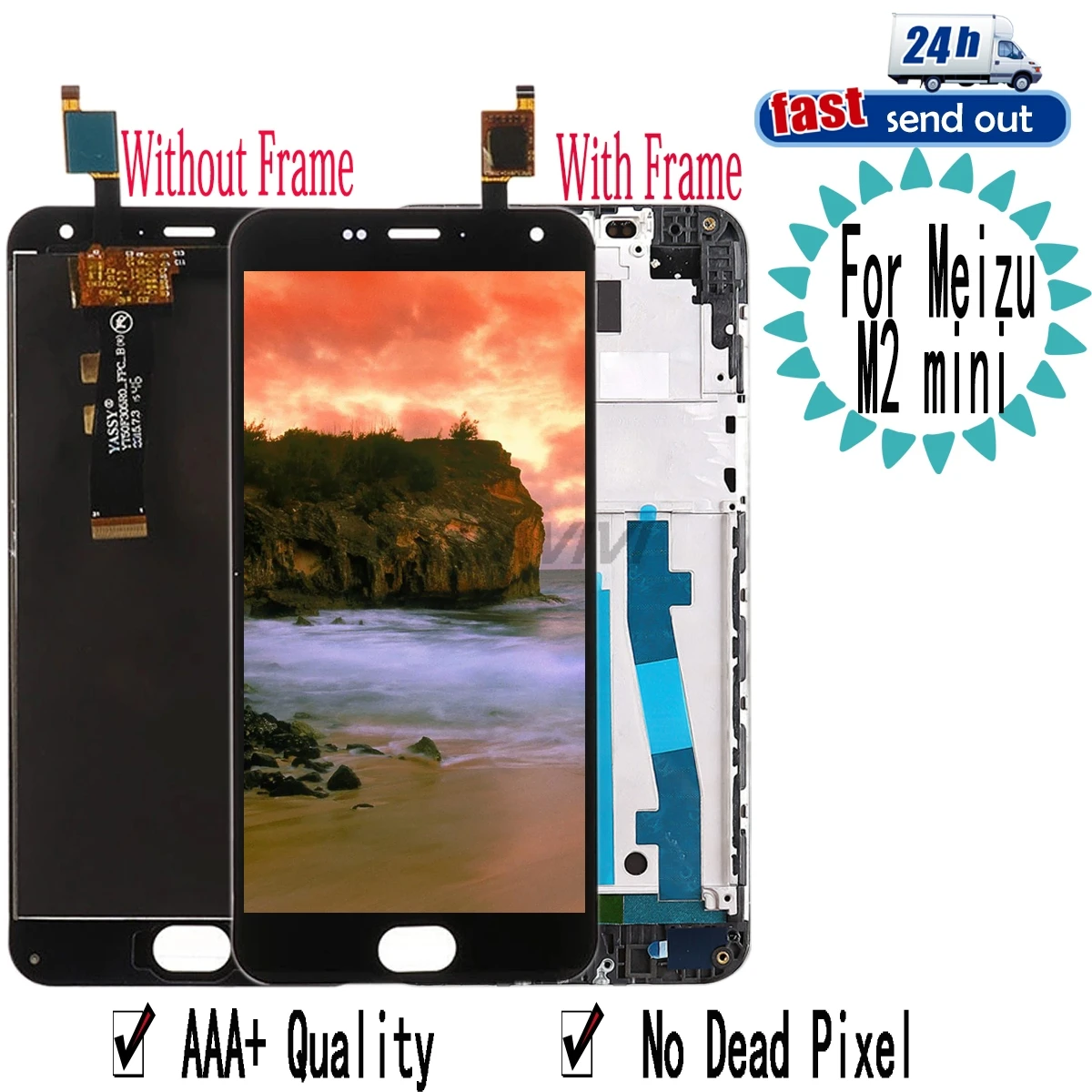 5.2" M2 LCD For MEIZU M2 Mini LCD Display Touch Screen Digitizer Assembly Replacement with Frame For Meizu M2Mini
5.2" M2 LCD For MEIZU M2 Mini LCD Display Touch Screen Digitizer Assembly Replacement with Frame For Meizu M2Mini