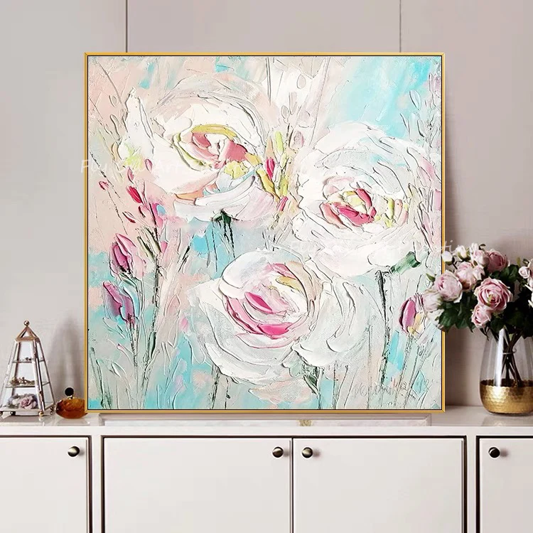 100% hand painted thick flower beautiful Wall Art Oil Paintings For Bedroom Gift No Frame Home Decoration
100% hand painted thick flower beautiful Wall Art Oil Paintings For Bedroom Gift No Frame Home Decoration
