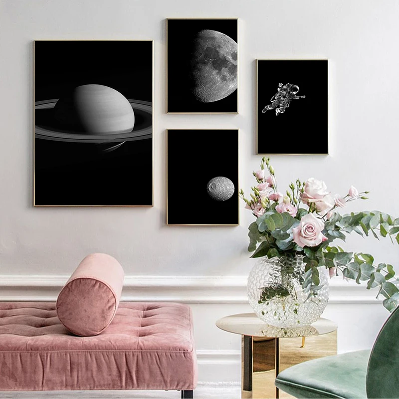 Universe Planet Moon Canvas Art Black And White Poster Decoration Printing Mural Decoration Painting Nordic Decoration Poster
Universe Planet Moon Canvas Art Black And White Poster Decoration Printing Mural Decoration Painting Nordic Decoration Poster