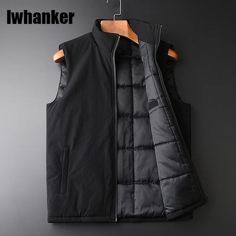 Stand Collar Mens Vest Luxury Autumn And Winter Thick Mens Vest Plus Size 3XL 4XL Young Man Black Slim Fit Man Vest
Stand Collar Mens Vest Luxury Autumn And Winter Thick Mens Vest Plus Size 3XL 4XL Young Man Black Slim Fit Man Vest