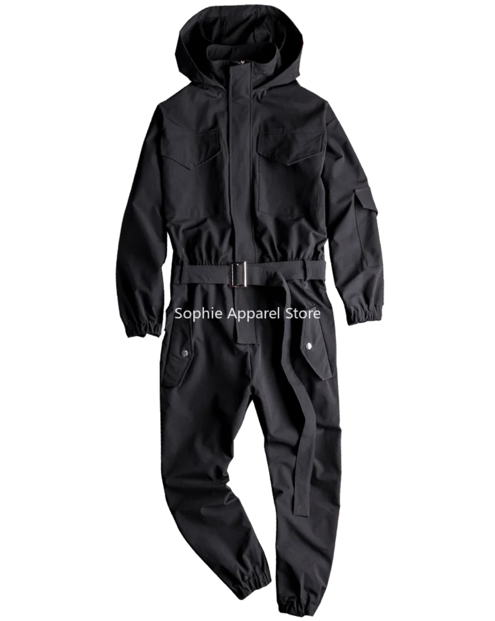 Men's Jumpsuit Summer Long Sleeve Hooded Multi-Pocket Beam Feet Overalls Streetwear Clothes Cargo Pants Hip Hop Black Trousers
Men's Jumpsuit Summer Long Sleeve Hooded Multi-Pocket Beam Feet Overalls Streetwear Clothes Cargo Pants Hip Hop Black Trousers