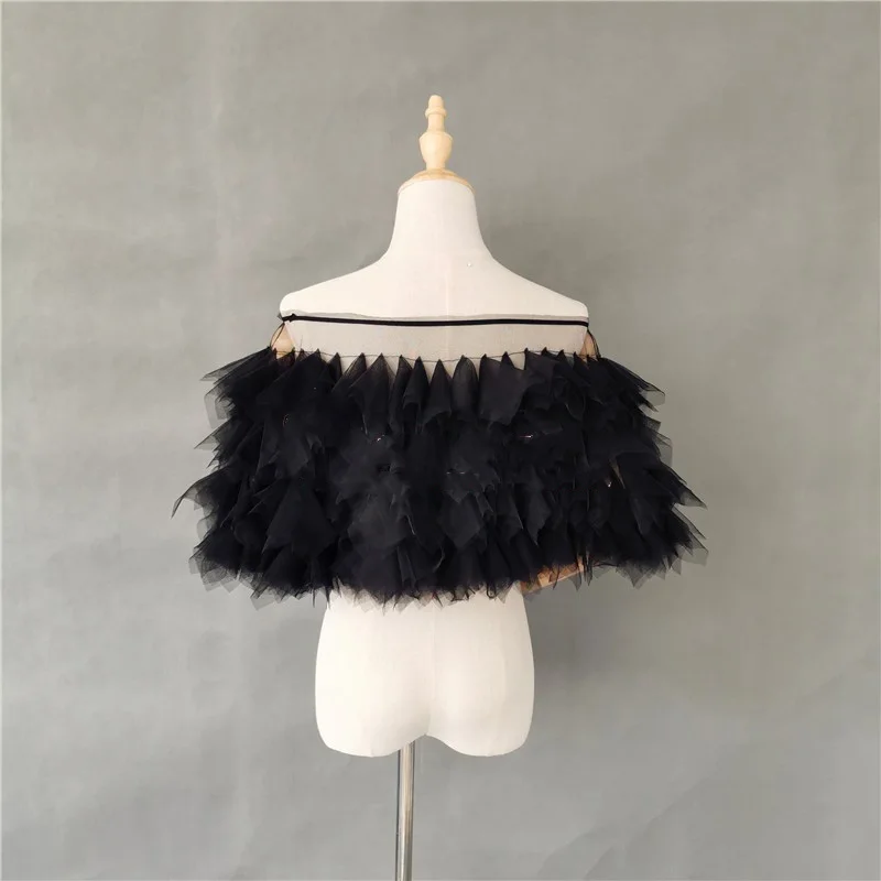 GOHYPDUG New Style Black Prom Jacket Bridal Shawls Bolero Elegant Wedding Accessories
GOHYPDUG New Style Black Prom Jacket Bridal Shawls Bolero Elegant Wedding Accessories