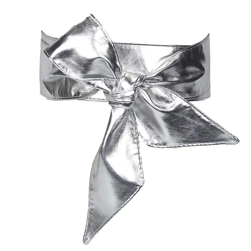 Idopy Women`s Faux Leather Bow Tie Knot Wide Band Shiny Gold Party Cosplay Halloween Cinch Corset Waist Belt Cinch
Idopy Women`s Faux Leather Bow Tie Knot Wide Band Shiny Gold Party Cosplay Halloween Cinch Corset Waist Belt Cinch