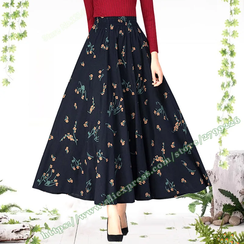 2020 Spring Female Casual Retro Vintage Style Large Plus Size 7XL 8XL Cotton Linen Print Floral Maxi Ladies Skirts Women Skirts
2020 Spring Female Casual Retro Vintage Style Large Plus Size 7XL 8XL Cotton Linen Print Floral Maxi Ladies Skirts Women Skirts