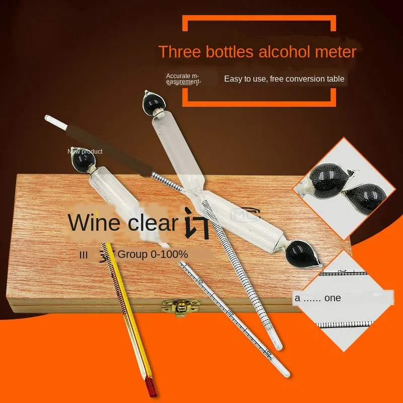 High Quality 3 PCS Alcoholometers Professional Breathalyzer Alcohol Tester Concentration Meter With Thermometer Wine Whisky Beer
High Quality 3 PCS Alcoholometers Professional Breathalyzer Alcohol Tester Concentration Meter With Thermometer Wine Whisky Beer