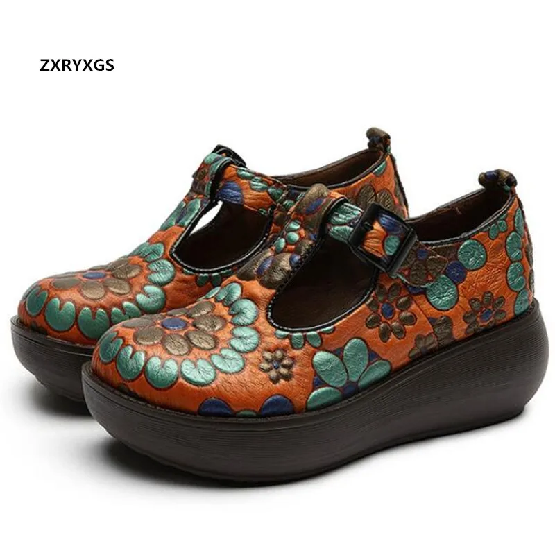 2024 High Quality Cowhide Printing Trendy Shoes Platform Wedges High Heels Comfortable Fashion Shoes New Women Increase Shoes
2024 High Quality Cowhide Printing Trendy Shoes Platform Wedges High Heels Comfortable Fashion Shoes New Women Increase Shoes