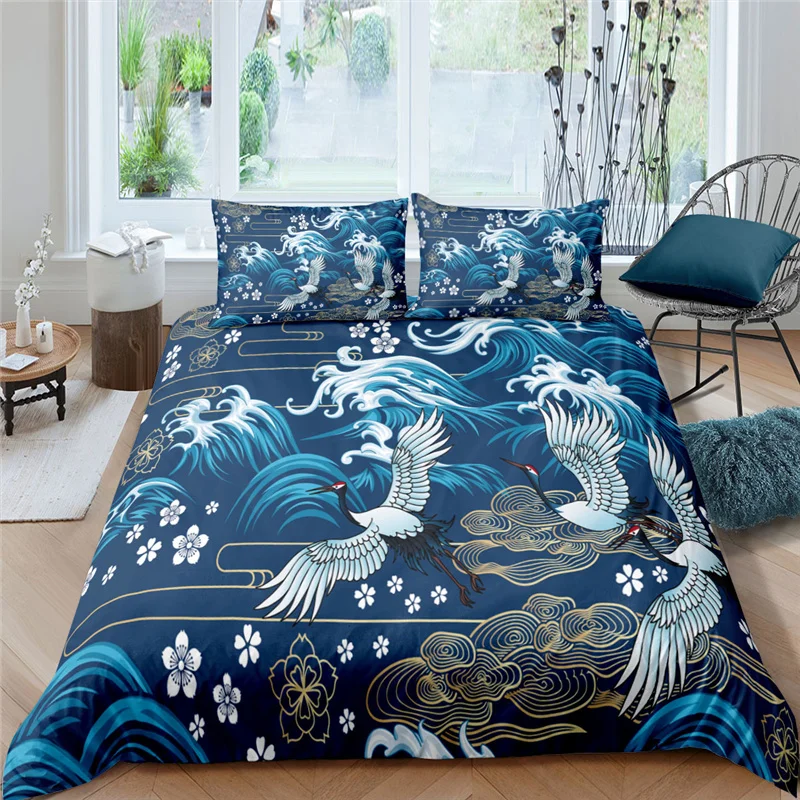 Bedding Sets Luxury 3D Crane Print 2/3Pcs Comfortable Kids Aldult Duvet Cover Pillowcase Home Textile Single/Queen/King Size
Bedding Sets Luxury 3D Crane Print 2/3Pcs Comfortable Kids Aldult Duvet Cover Pillowcase Home Textile Single/Queen/King Size